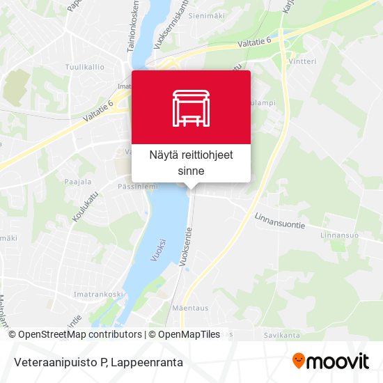 Veteraanipuisto P kartta