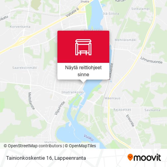 Tainionkoskentie 16 kartta