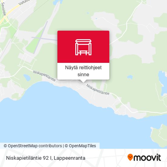 Niskapietiläntie 92 I kartta