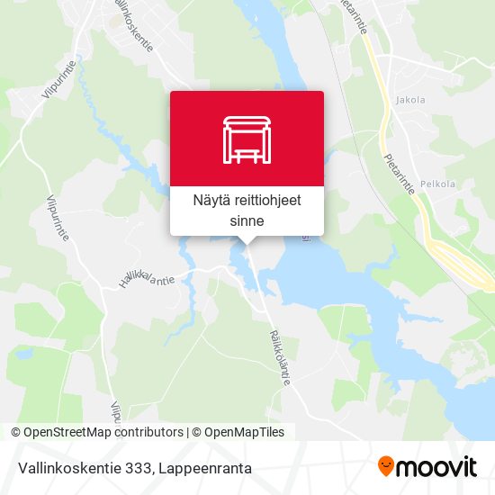 Vallinkoskentie 333 kartta