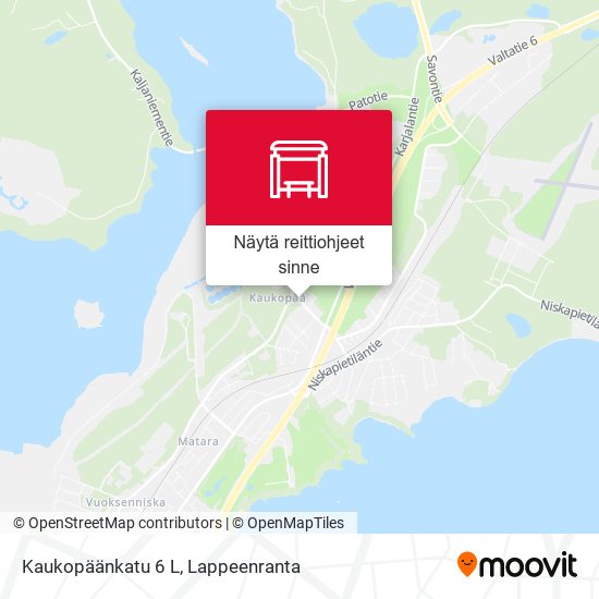 Kaukopäänkatu 6 L kartta