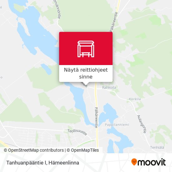 Tanhuanpääntie I kartta