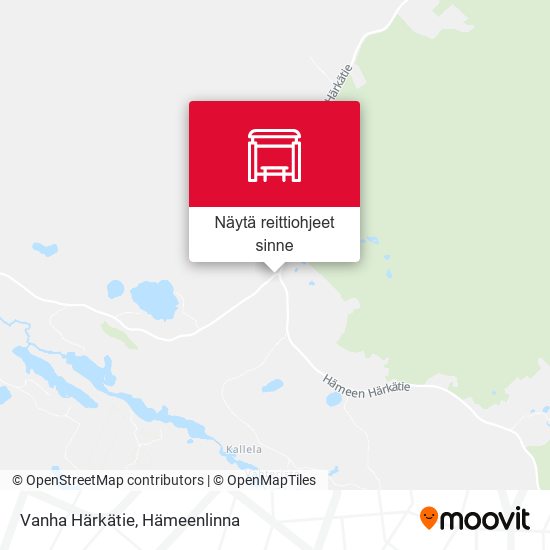 Vanha Härkätie kartta