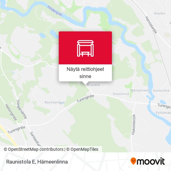 Raunistola E kartta