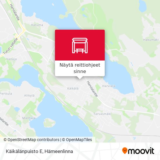 Käikälänpuisto E kartta