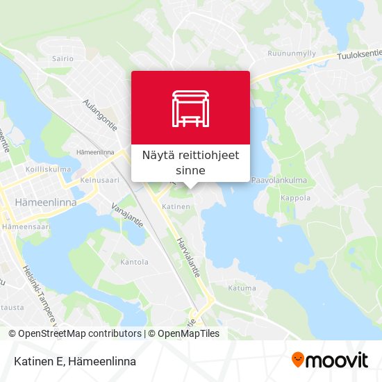 Kuinka päästä kohteeseen Katinen E paikassa Hämeenlinna kulkuvälineellä  Bussi?