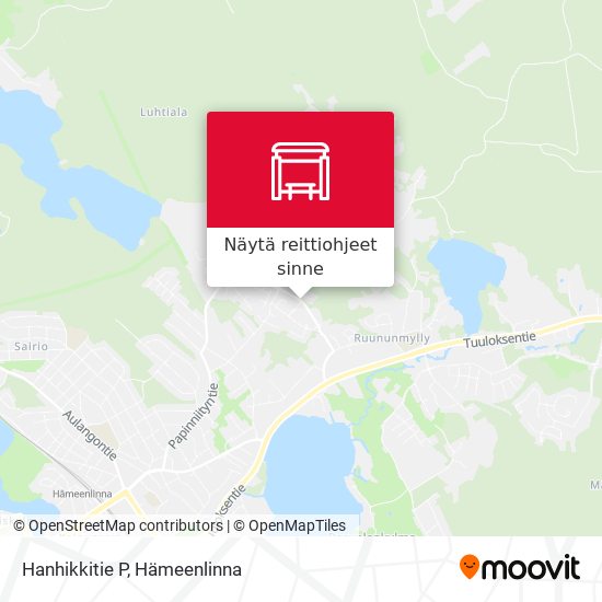 Hanhikkitie P kartta