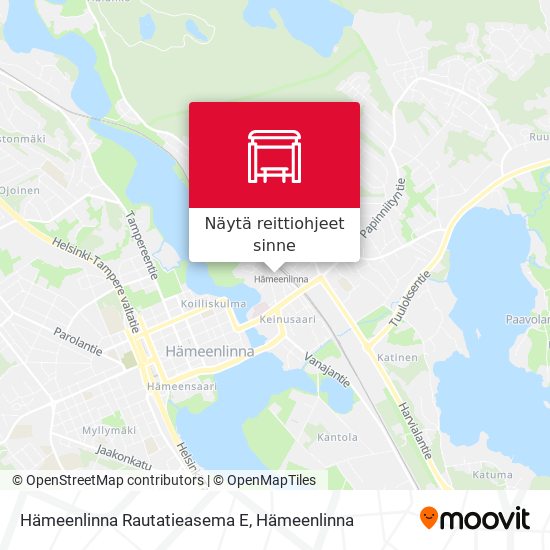 Hämeenlinna Rautatieasema E kartta