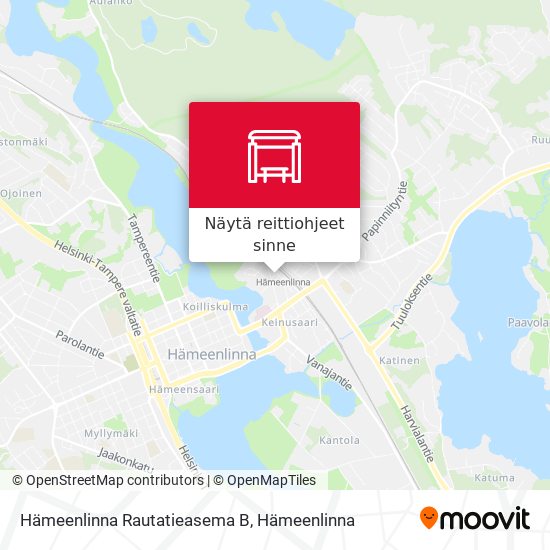 Hämeenlinna Rautatieasema B kartta