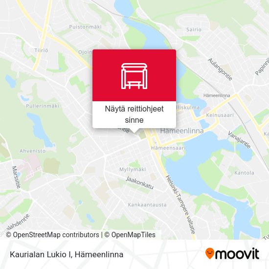 Kaurialan Lukio I kartta