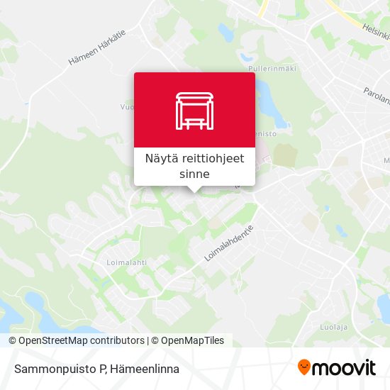 Sammonpuisto P kartta