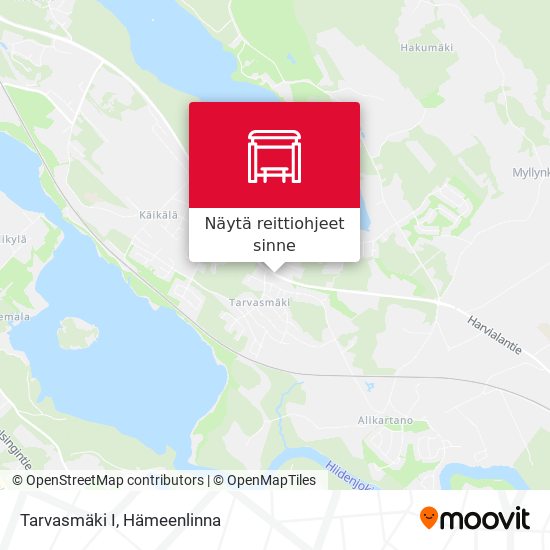 Tarvasmäki I kartta