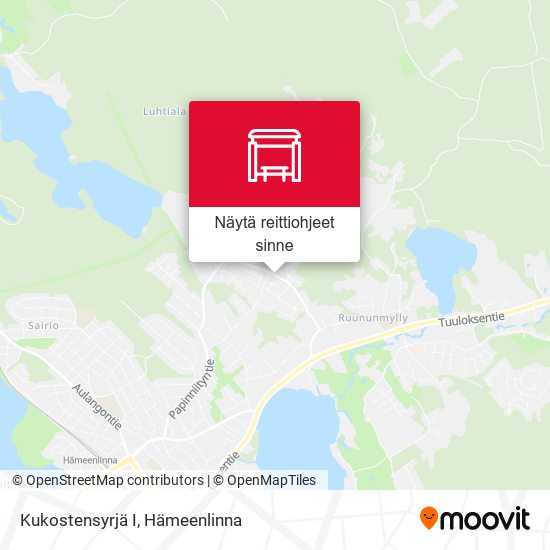 Kukostensyrjä I kartta