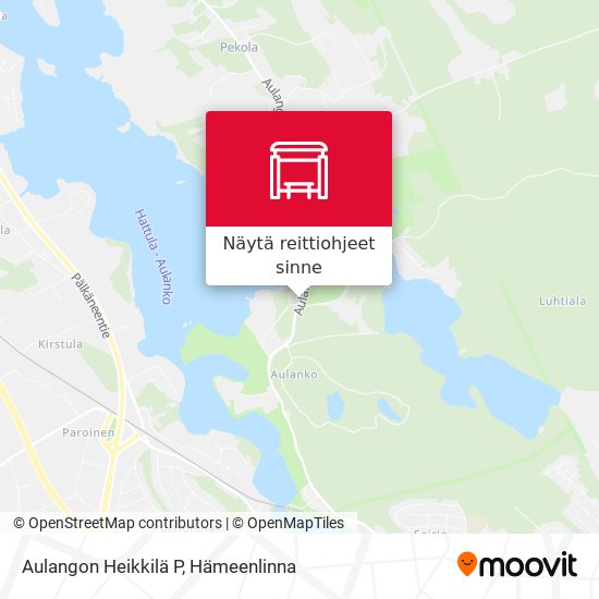 Aulangon Heikkilä P kartta