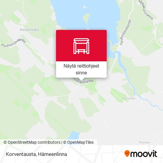 Korventausta kartta