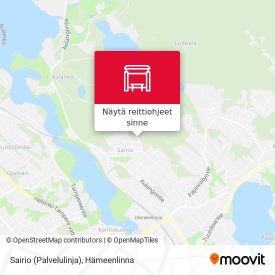 Sairio (Palvelulinja) kartta