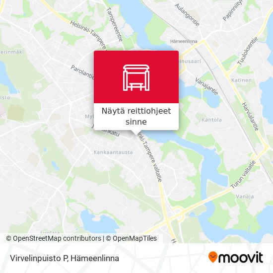Virvelinpuisto P kartta