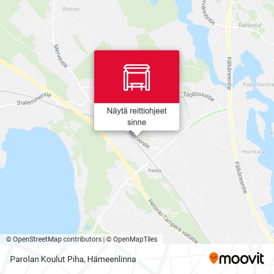 Parolan Koulut Piha kartta