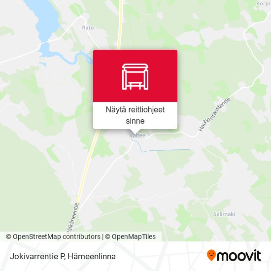 Jokivarrentie P kartta