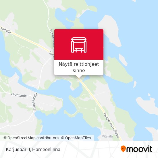 Karjusaari I kartta