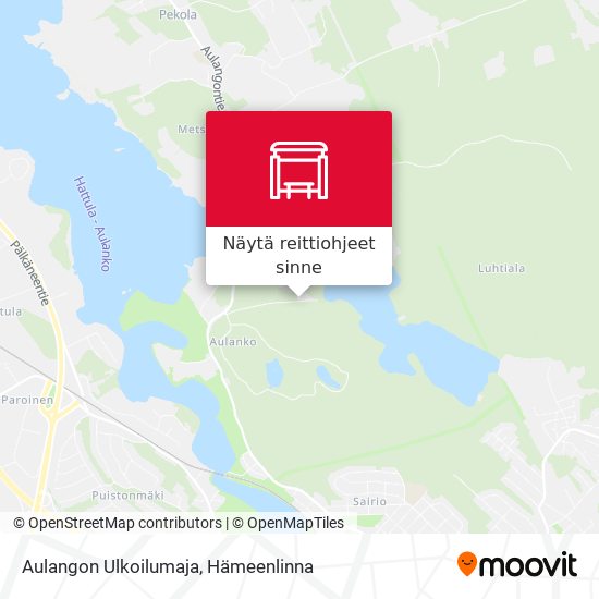 Aulangon Ulkoilumaja kartta