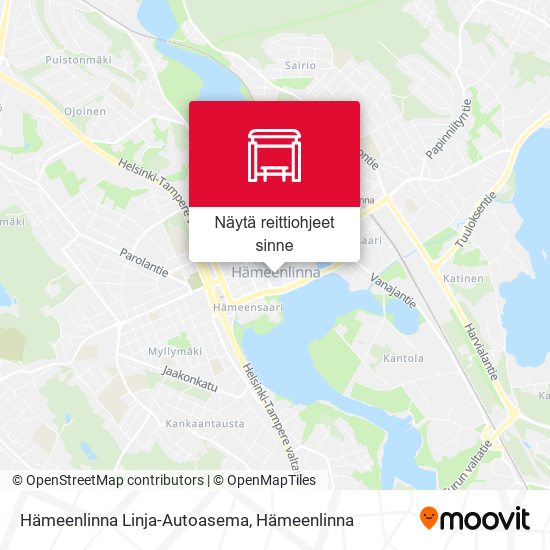 Hämeenlinna Linja-Autoasema kartta