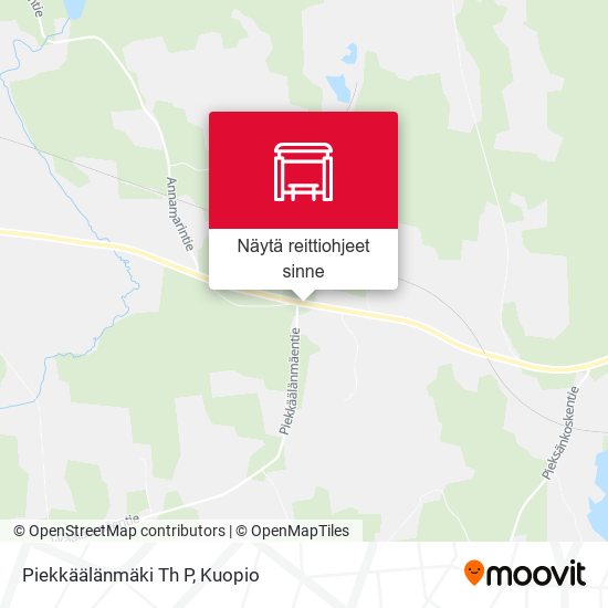 Piekkäälänmäki Th P kartta