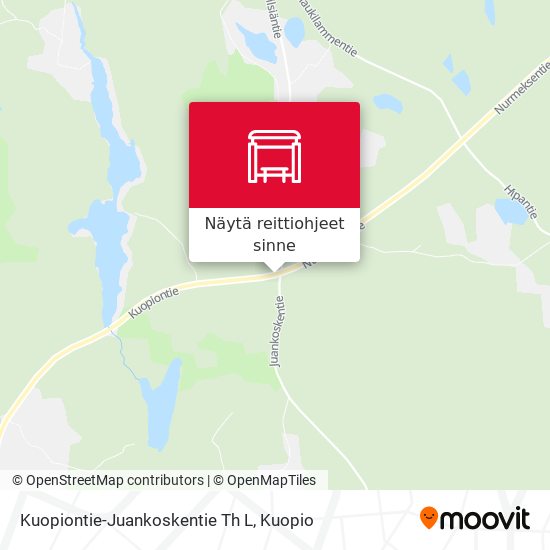Kuopiontie-Juankoskentie Th L kartta