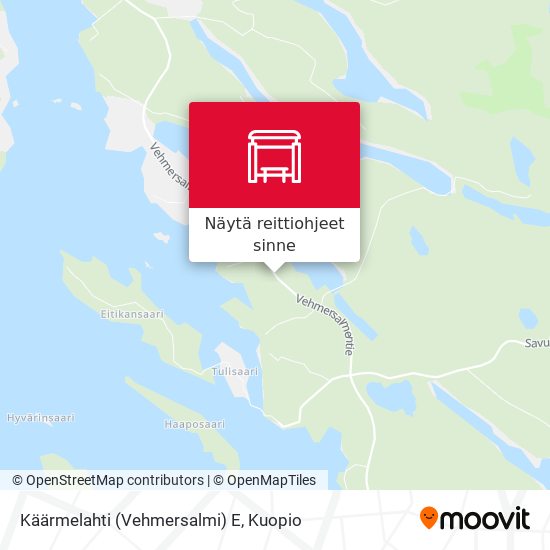 Käärmelahti (Vehmersalmi) E kartta