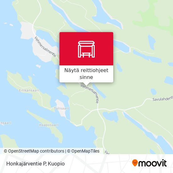 Honkajärventie P kartta
