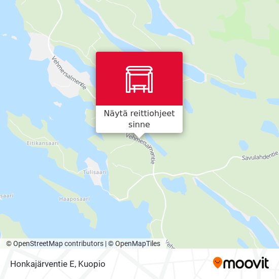 Honkajärventie E kartta