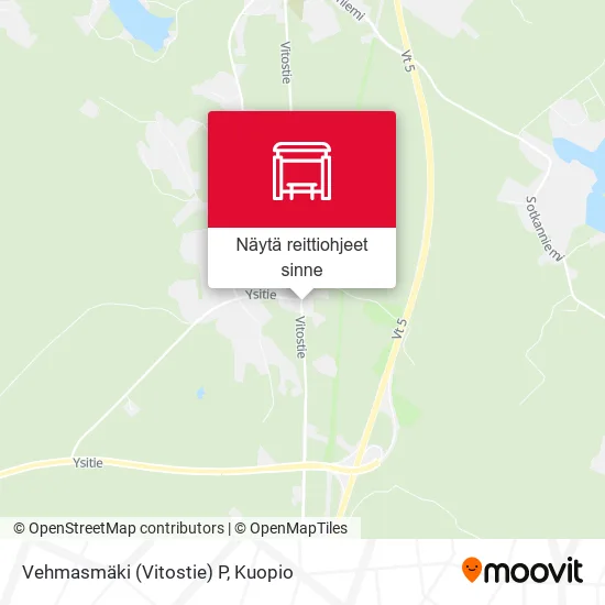 Vehmasmäki (Vitostie) P kartta