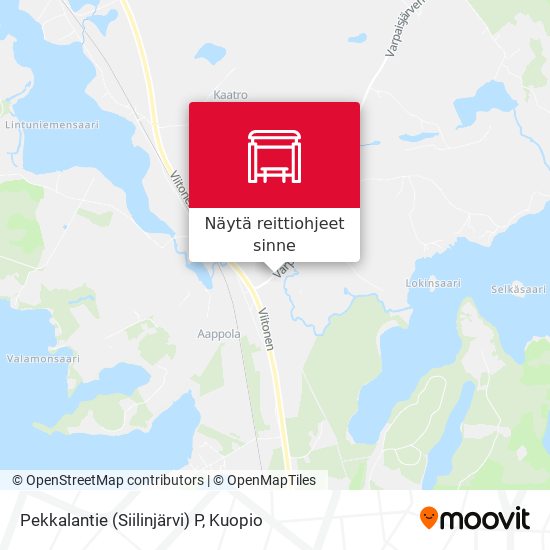 Pekkalantie (Siilinjärvi) P kartta