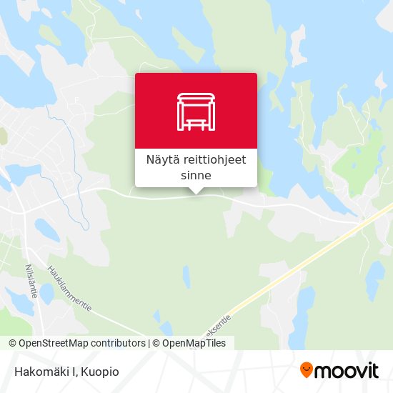 Hakomäki I kartta