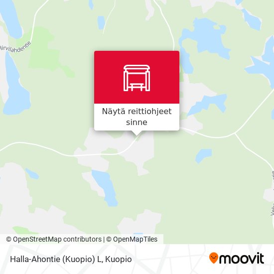 Halla-Ahontie (Kuopio) L kartta