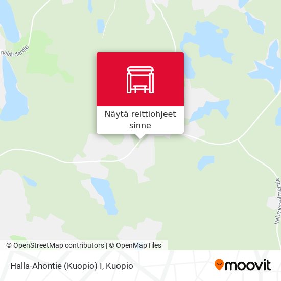 Halla-Ahontie (Kuopio) I kartta
