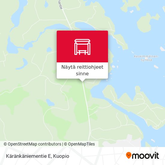 Käränkäniementie E kartta