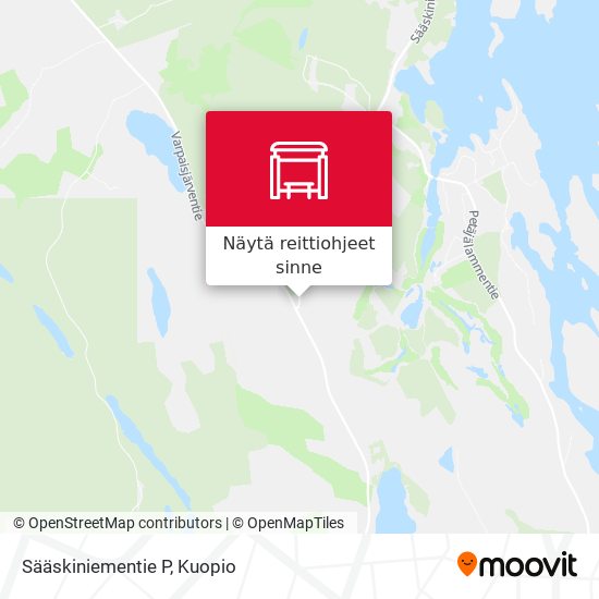 Sääskiniementie P kartta
