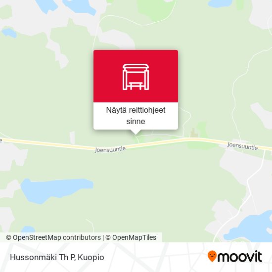 Hussonmäki Th P kartta