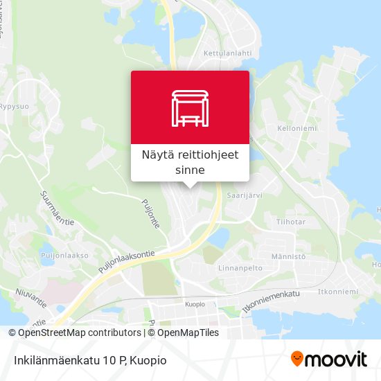 Inkilänmäenkatu 10 P kartta