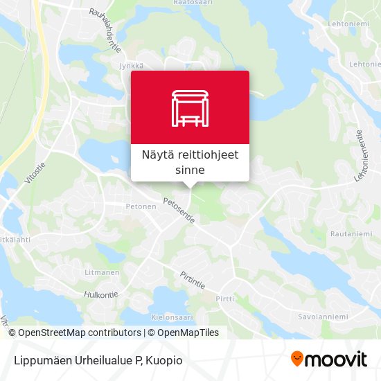 Lippumäen Urheilualue P kartta