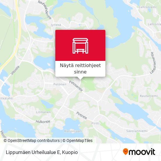 Lippumäen Urheilualue E kartta