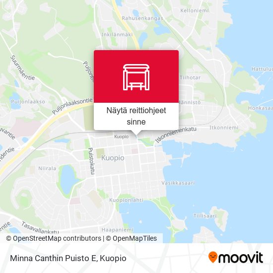 Kuinka päästä kohteeseen Minna Canthin Puisto E paikassa Kuopio  kulkuvälineellä Bussi?