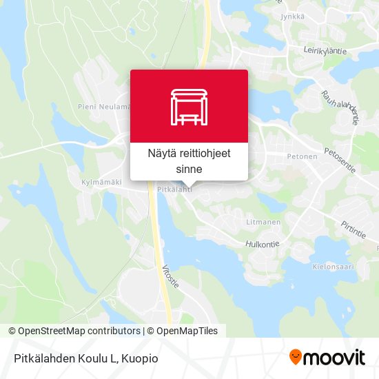 Pitkälahden Koulu L kartta