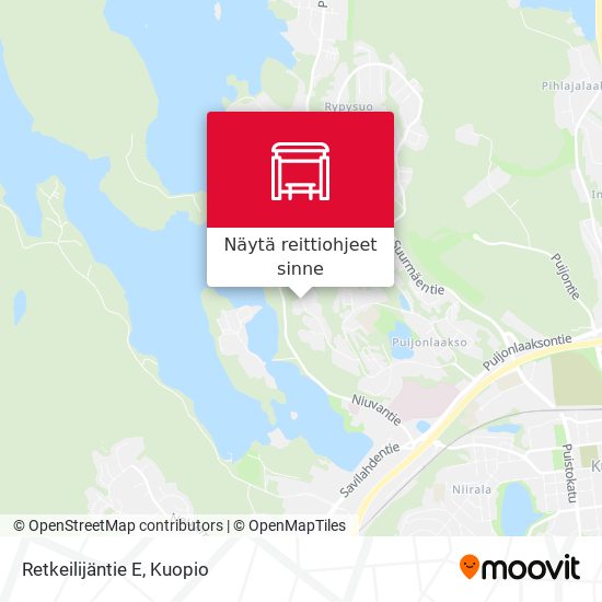 Retkeilijäntie E kartta