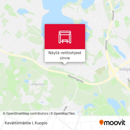 Kevättömäntie I kartta