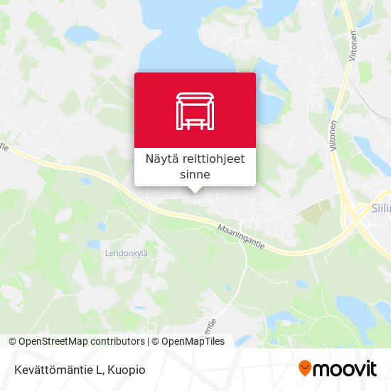Kevättömäntie L kartta
