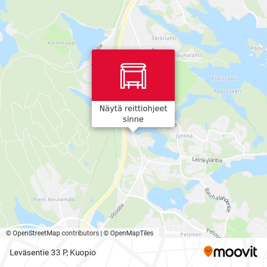 Leväsentie 33 P kartta