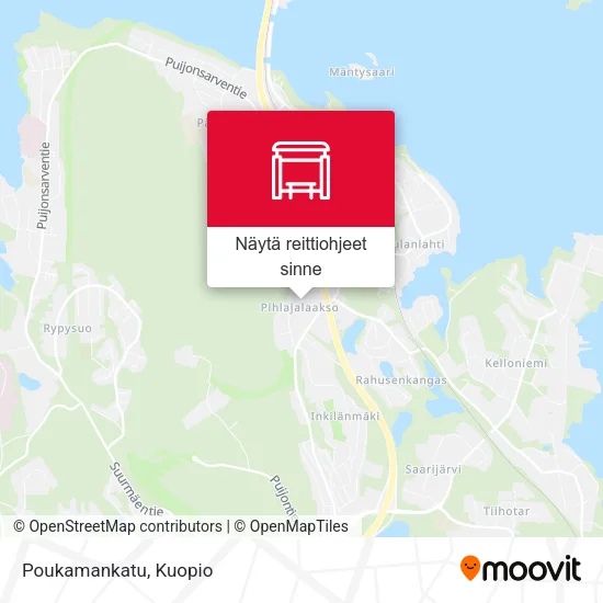 Poukamankatu kartta