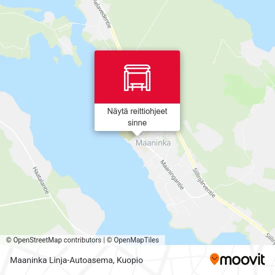 Maaninka Linja-Autoasema kartta